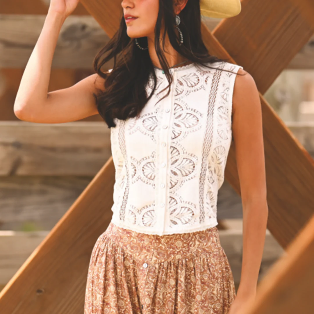 Panhandle Slim Women's Lace Blouse - Image 2