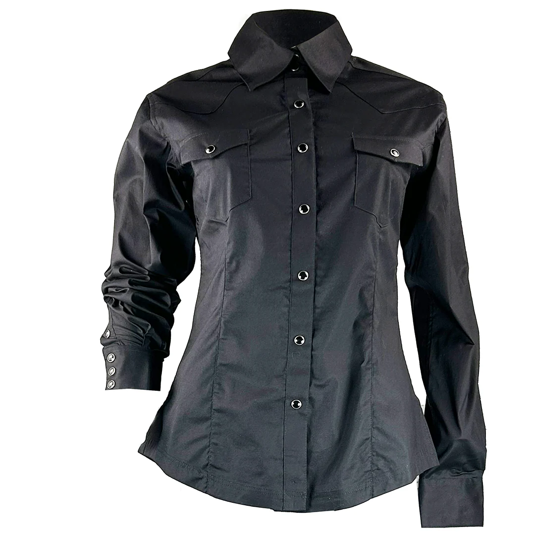 Panhandle Women's Western Long Sleeve Snap Shirt - Image 3