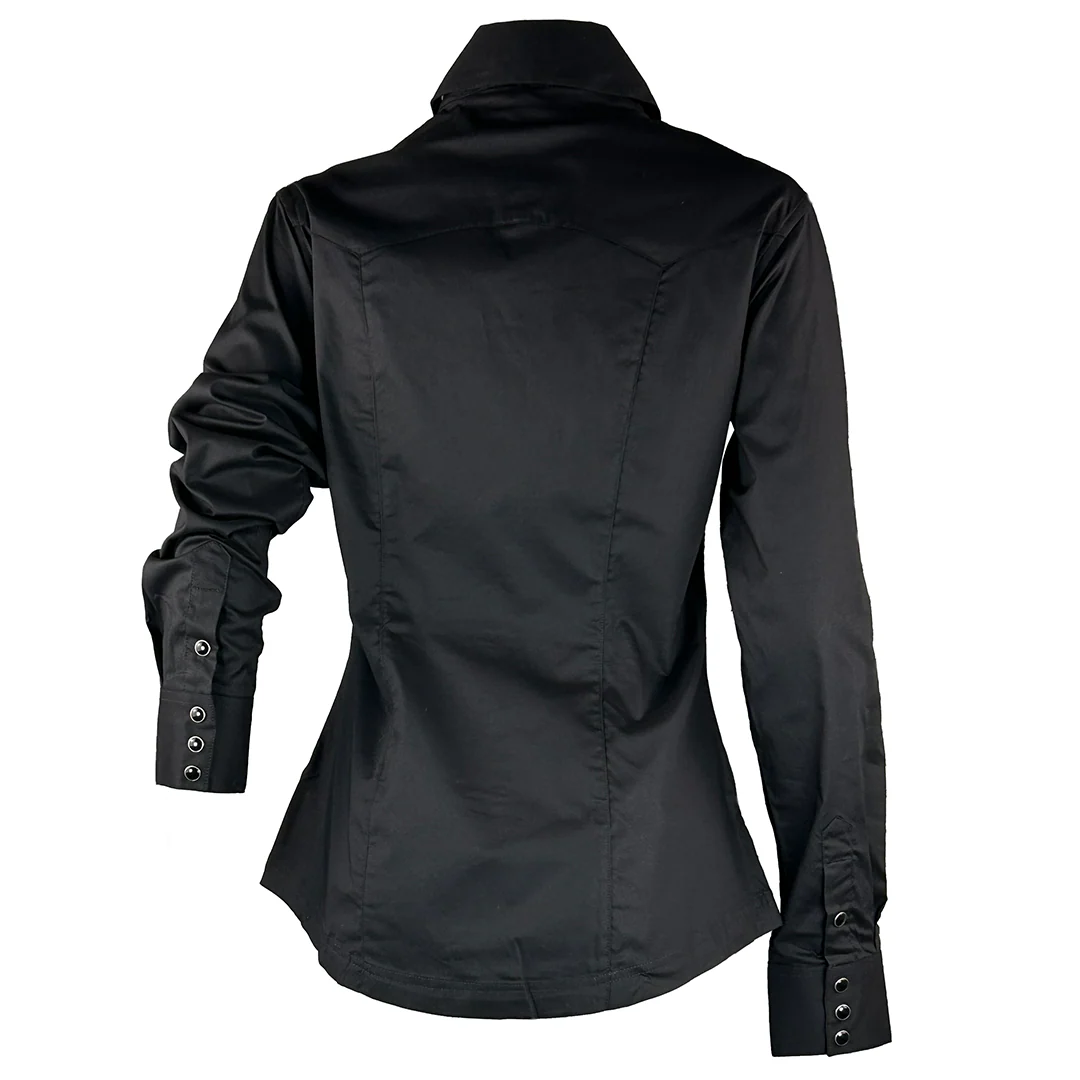 Panhandle Women's Western Long Sleeve Snap Shirt - Image 4