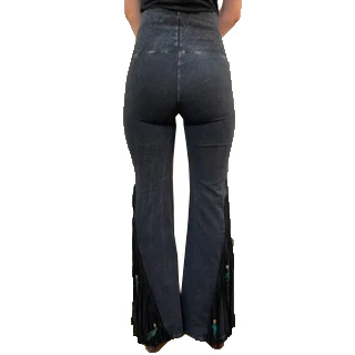 Pat Dahnke Women's Distressed Fringe Feathered Pant - Image 2