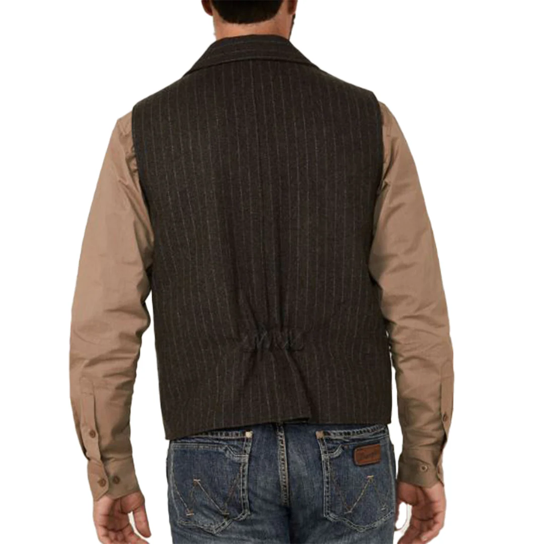 Powder River Outfitters Men's Stripe Wool Vest - Image 2