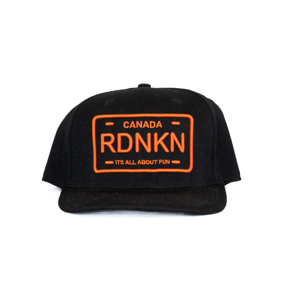 Rdnkn' Men's Black w/ Orange RDNKN Canada Cap - Image 2