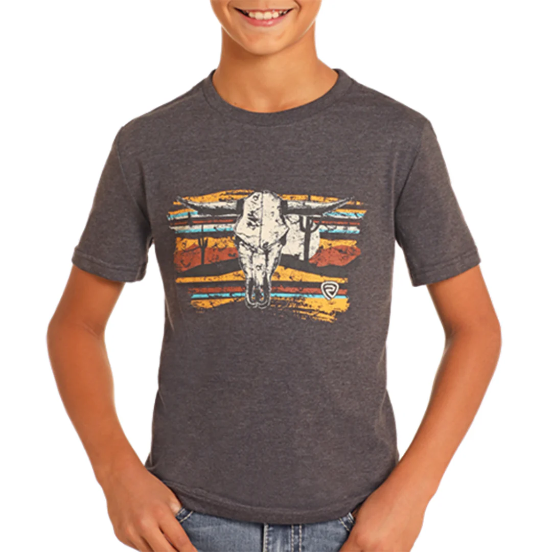 Rock & Roll Denim Boys' Longhorn T-Shirt
