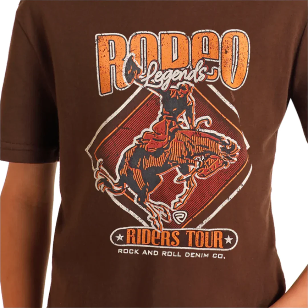 Rock & Roll Denim Boys' Bucking Bronco Graphic T-Shirt - Image 2
