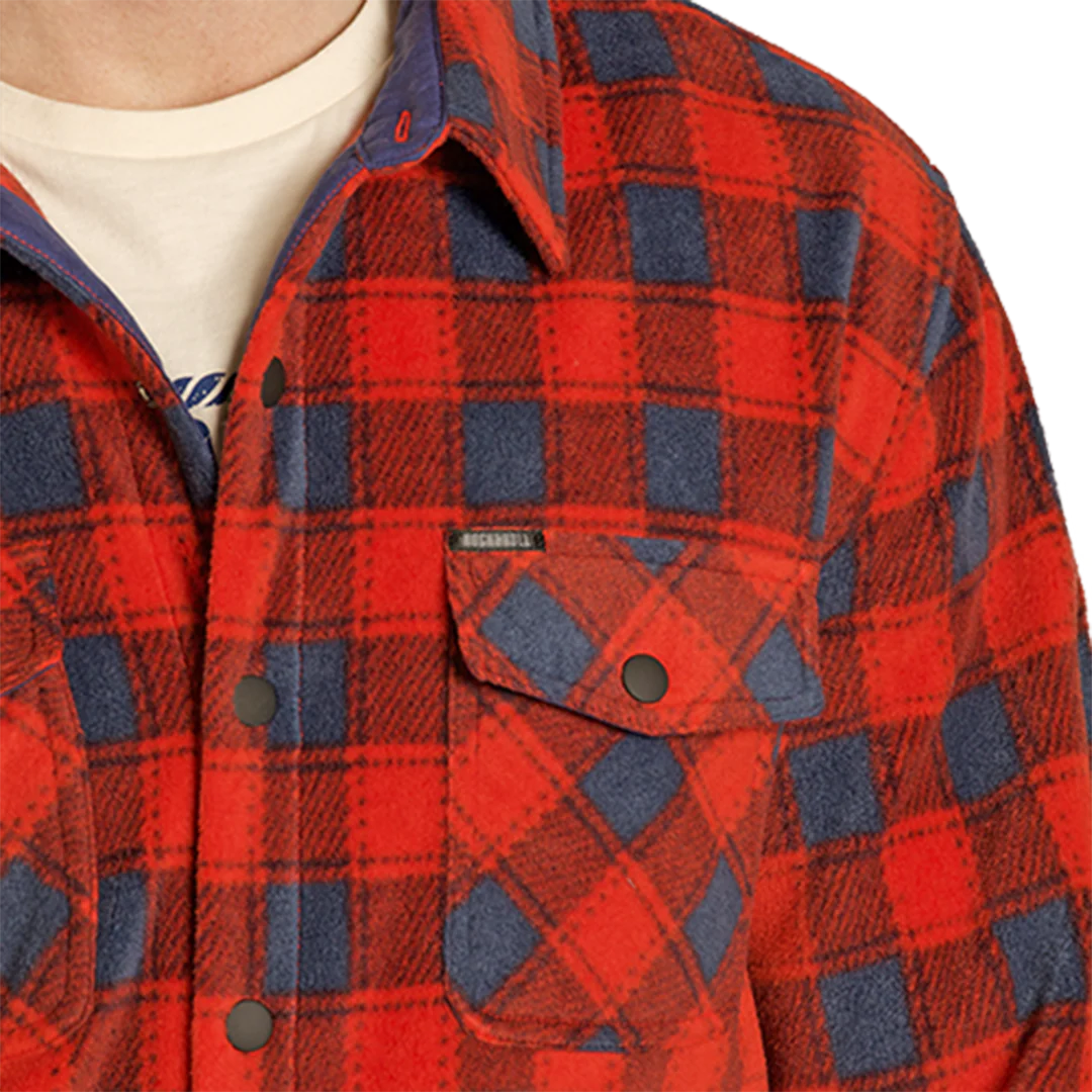 Rock & Roll Denim Men's Fleece Jacket - Image 3