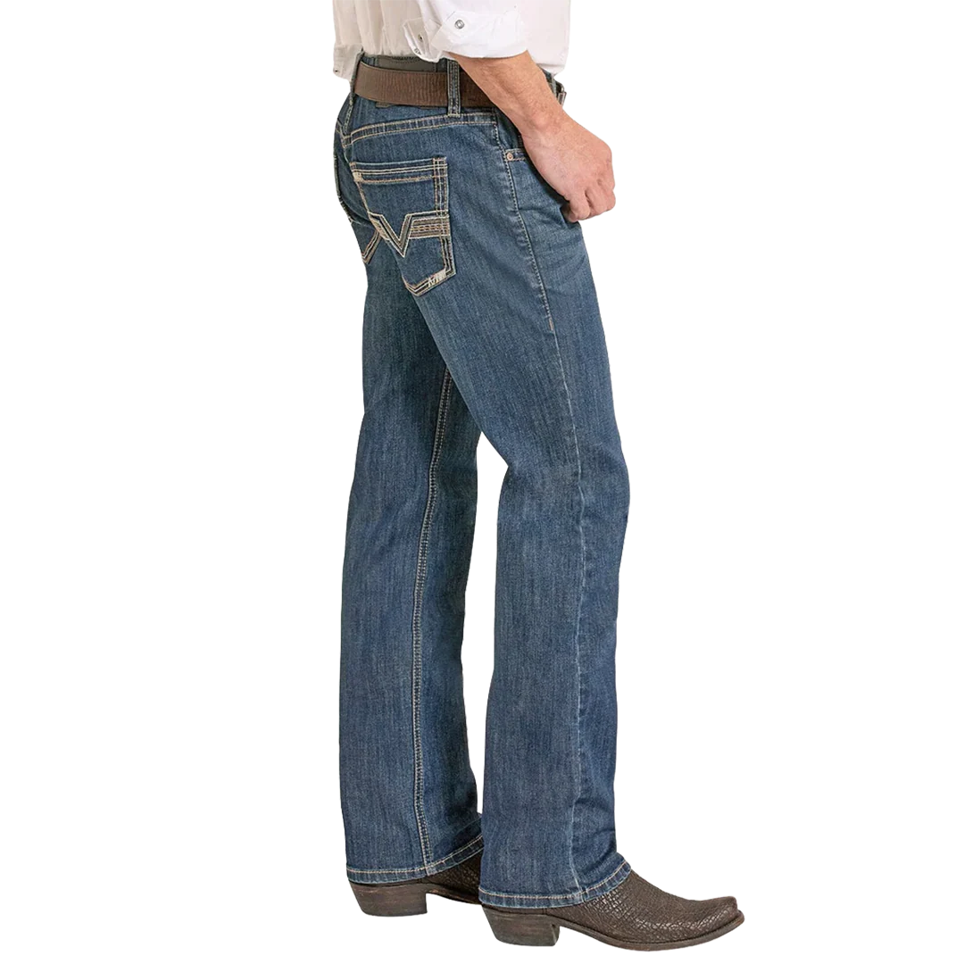 Rock & Roll Denim Men's Regular Fit Bold Stitch Stackable Boot Jeans - Image 3