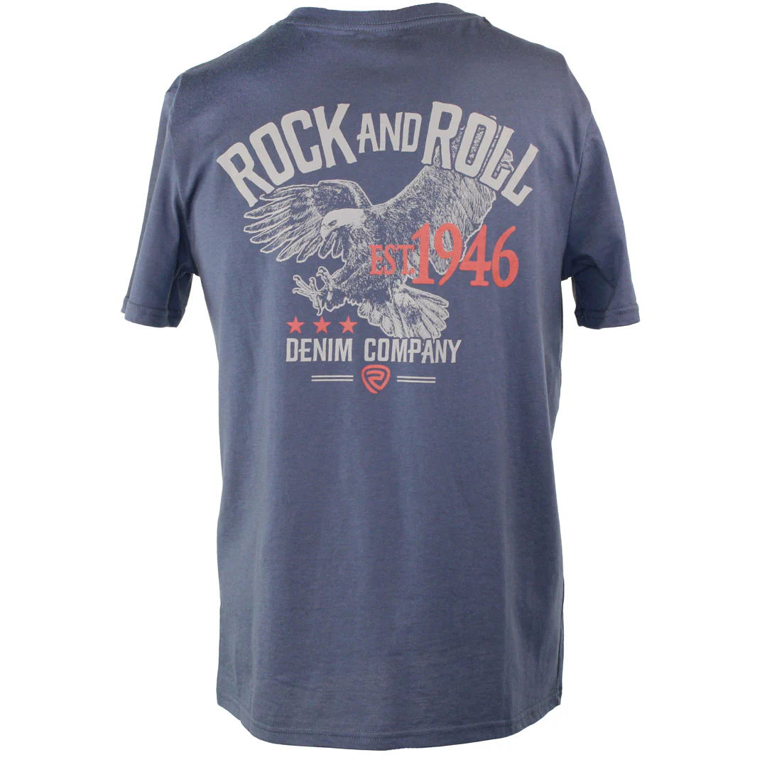 Rock & Roll Denim Unisex Eagle Logo T-Shirt - Image 2
