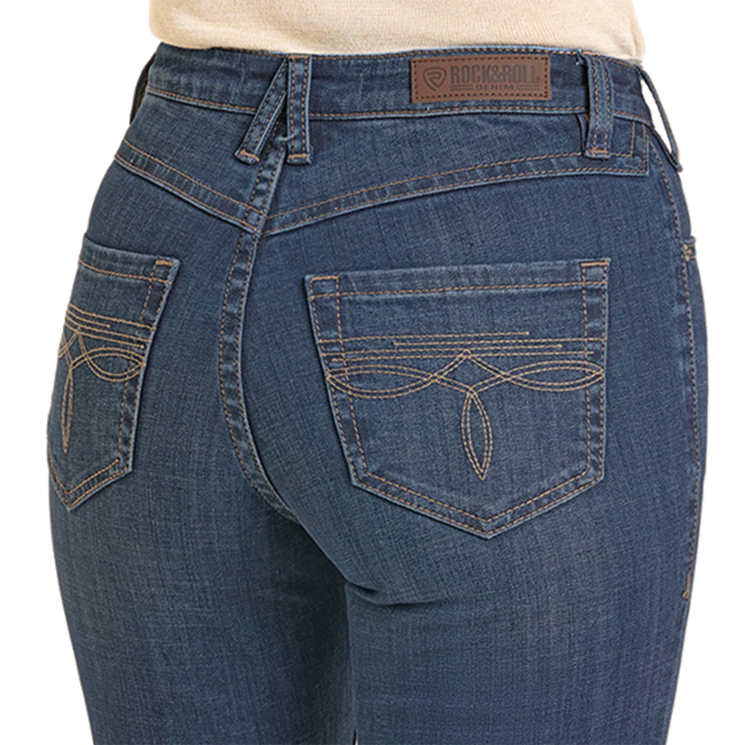 Rock & Roll Denim Women's Boot Stitch Trousers Jeans - Image 4