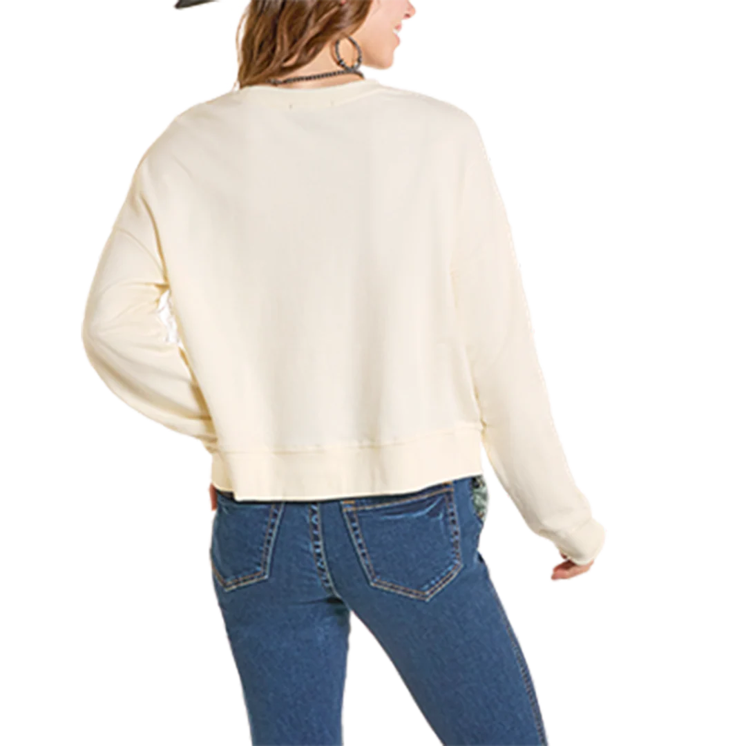 Rock & Roll Denim Women's Fringe Sweatshirt - Image 2