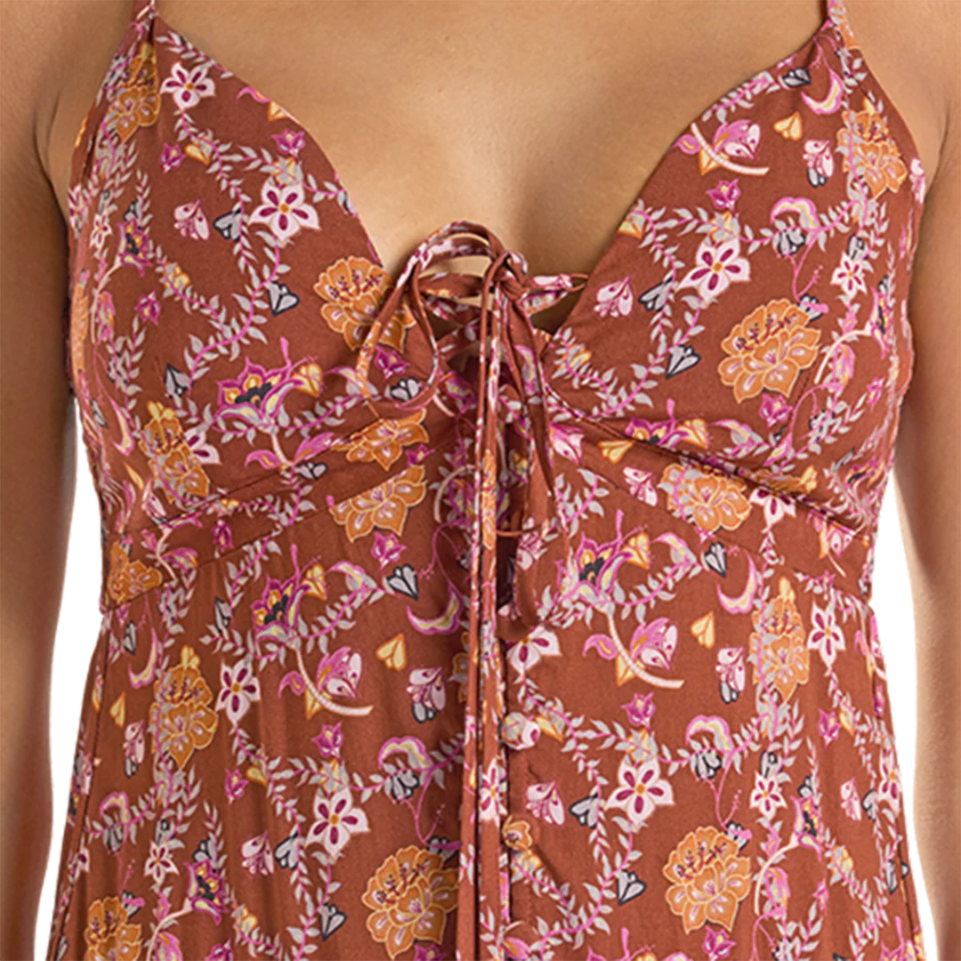 Rock & Roll Denim Women's Floral Halter Maxi Dress - Image 3