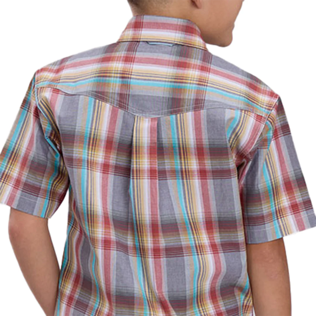 Roper Boys' Plaid Short Sleeve Button Shirt - Image 2