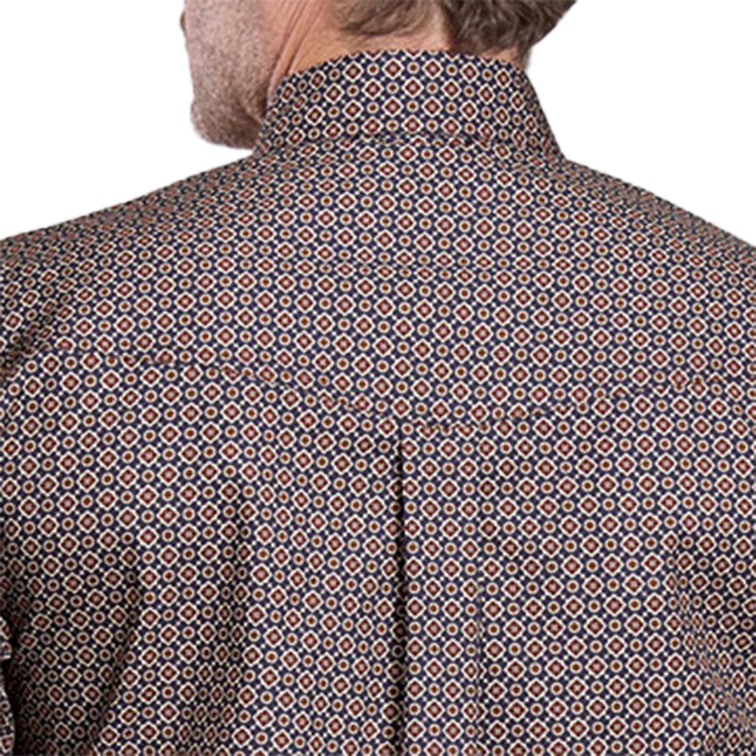 Roper Men's Amarillo Collection Allover Printed Long Sleeve Button Shirt - Image 2