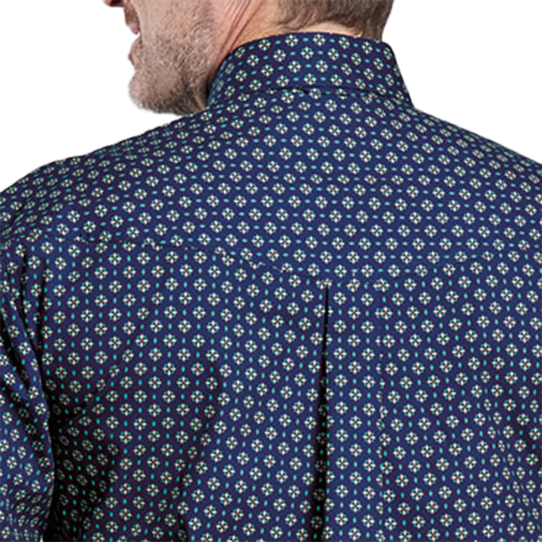 Roper Men's Amarillo Collection Allover Print Long Sleeve Button Shirt - Image 2