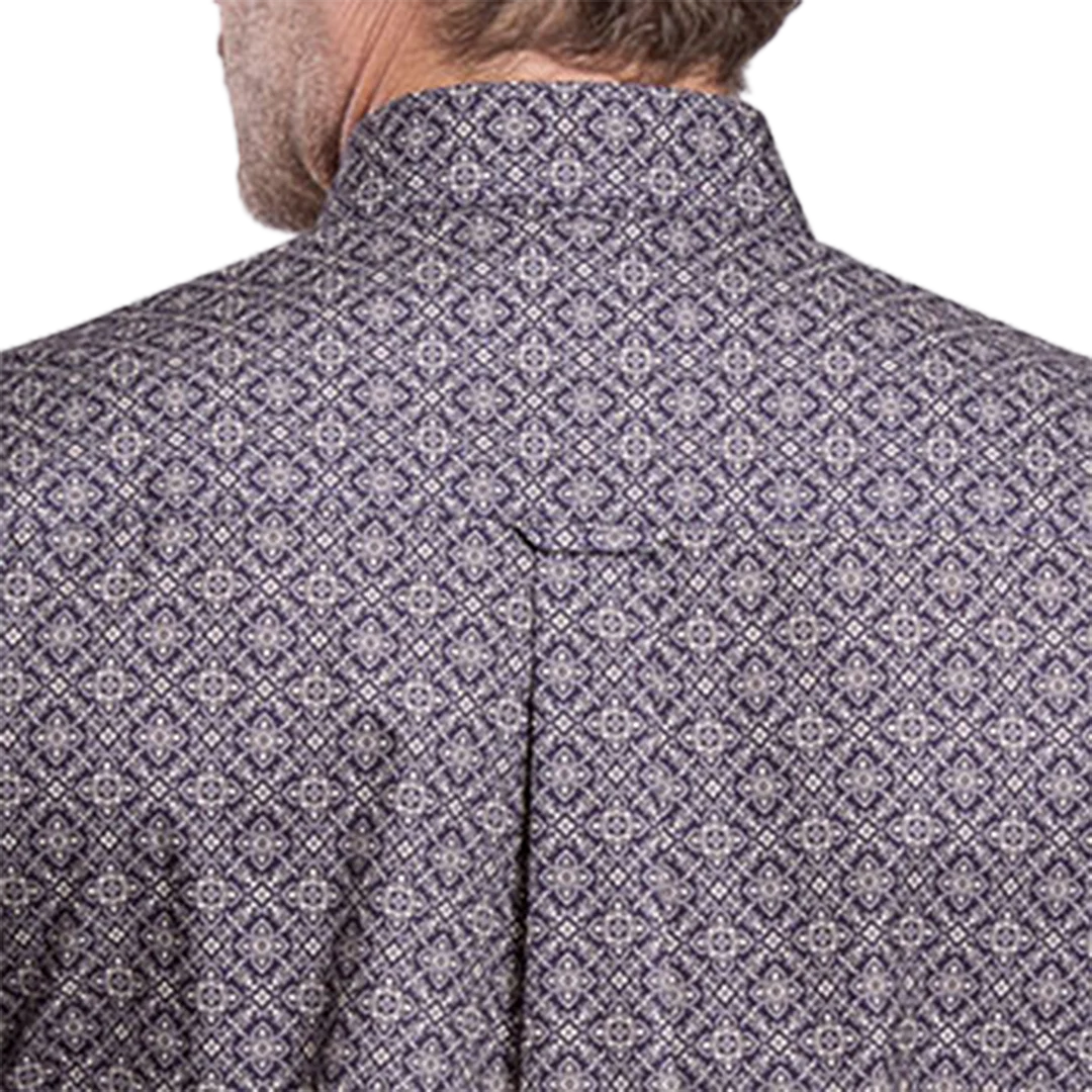 Roper Men's Amarillo Collection Geometric Print Long Sleeve Button Shirt - Image 2