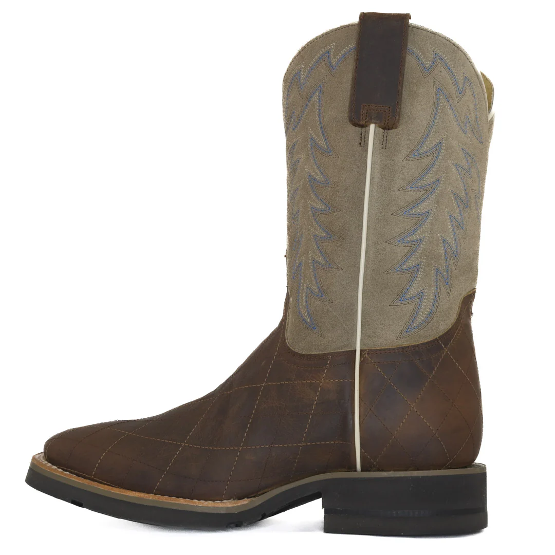 Roper Men's Diamond Stitching Shape Suede Boots - Image 2