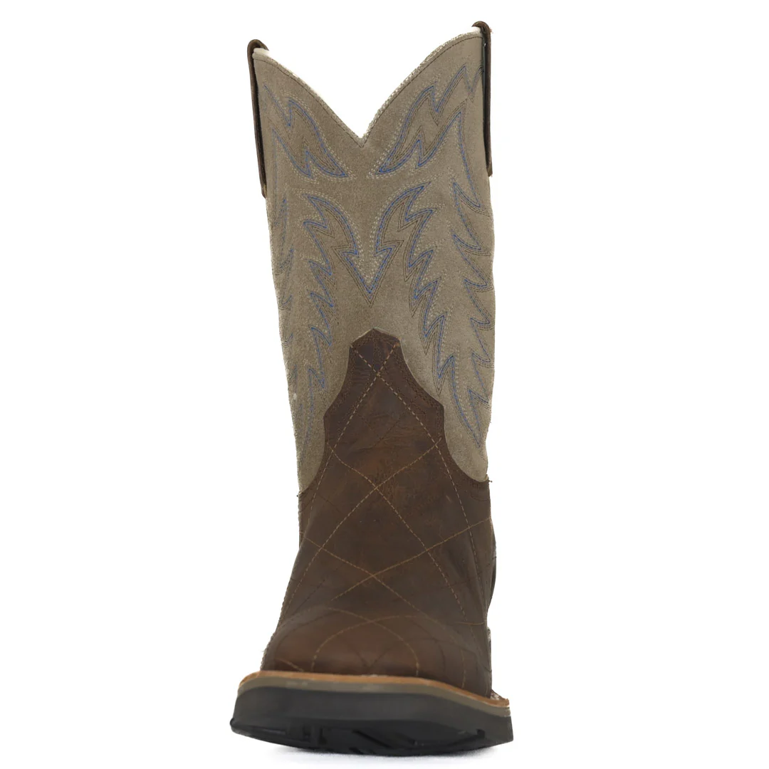 Roper Men's Diamond Stitching Shape Suede Boots - Image 3