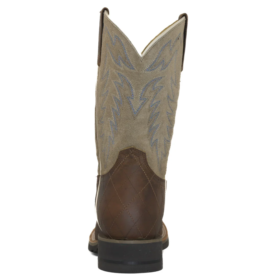 Roper Men's Diamond Stitching Shape Suede Boots - Image 4