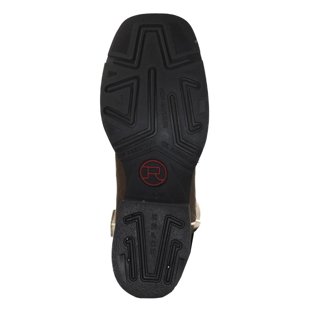 Roper Men's Diamond Stitching Shape Suede Boots - Image 6