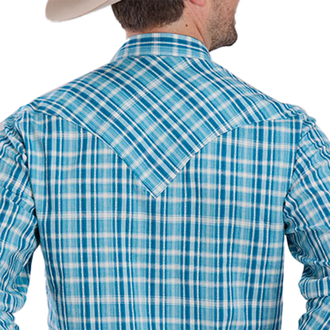 Roper Men's Plaid Long Sleeve Snap Shirt - Image 2
