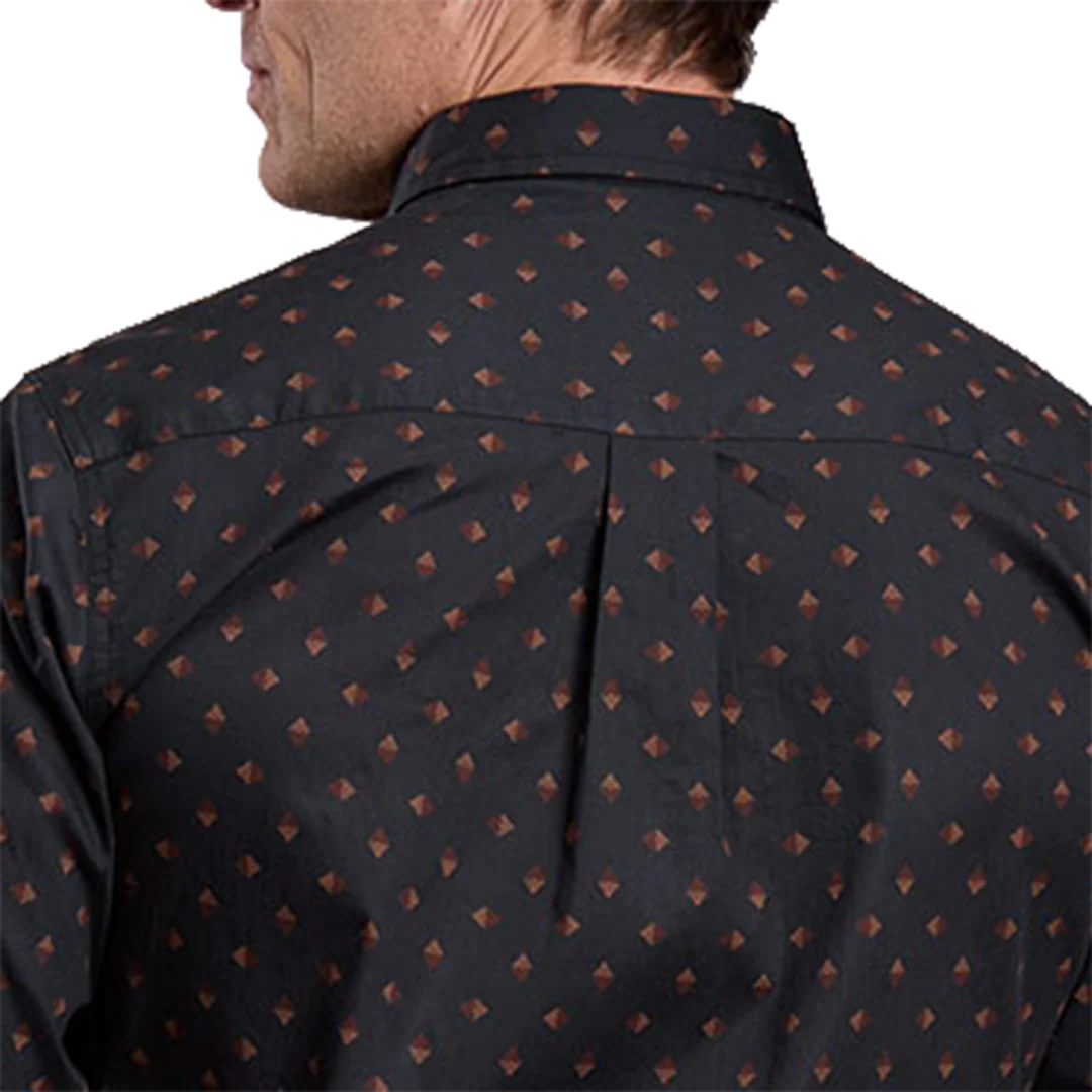 Roper Men's West Made Collection Aztec Printed Long Sleeve Snap Shirt - Image 2