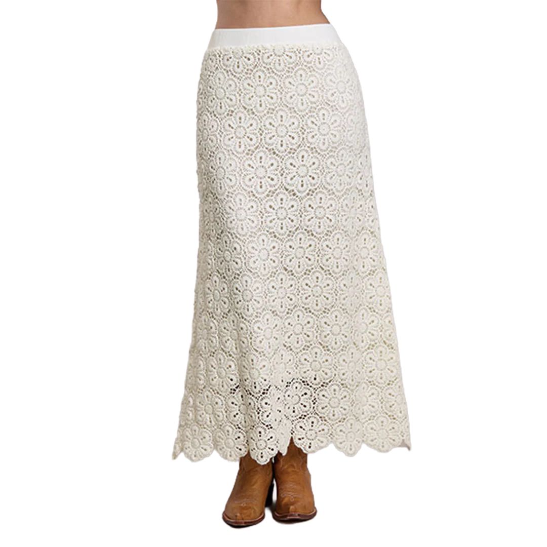 Stetson Women's Acrylic Crochet Maxi Skirt