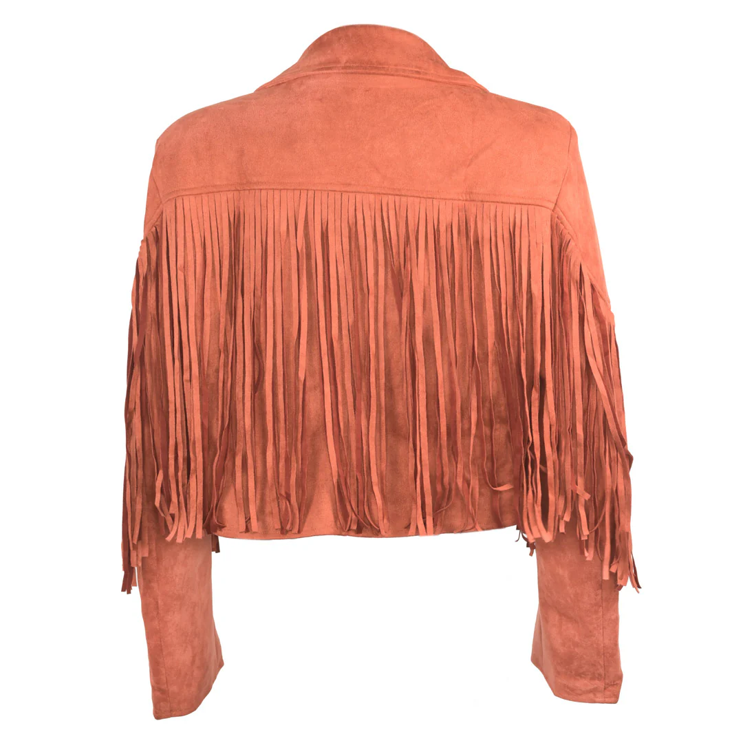 Saints & Hearts Women's Fringe Suede Cropped Jacket - Image 2