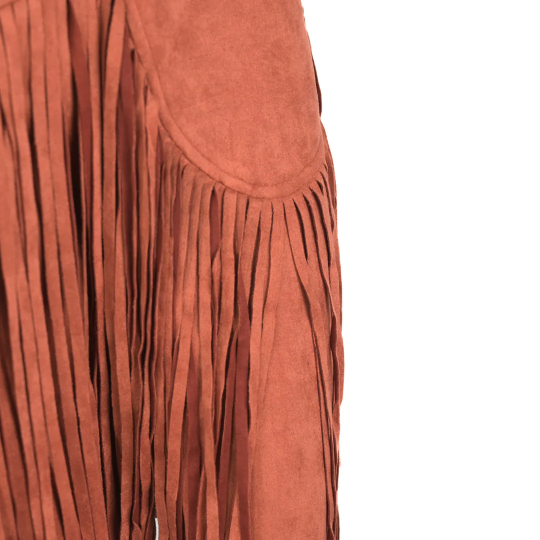 Saints & Hearts Women's Fringe Suede Cropped Jacket - Image 4