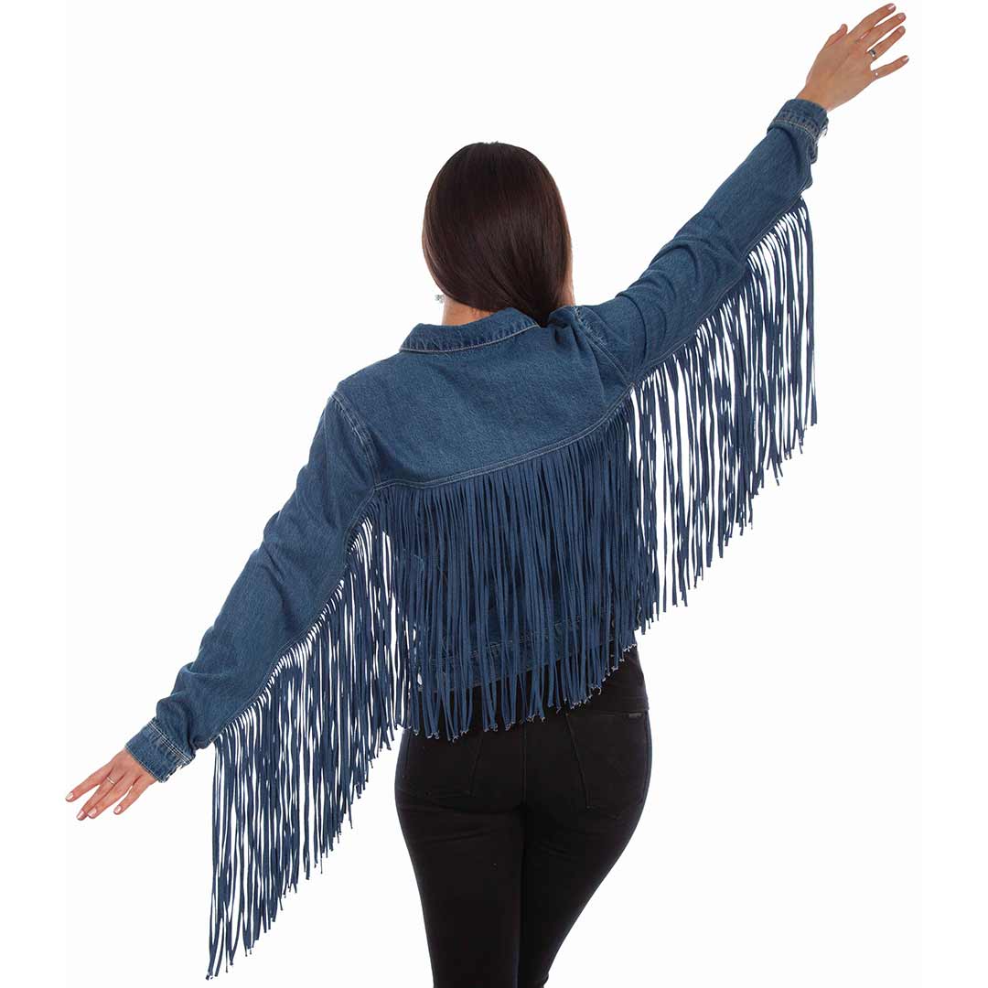 Scully Women's Fringe Jean Jacket - Image 2