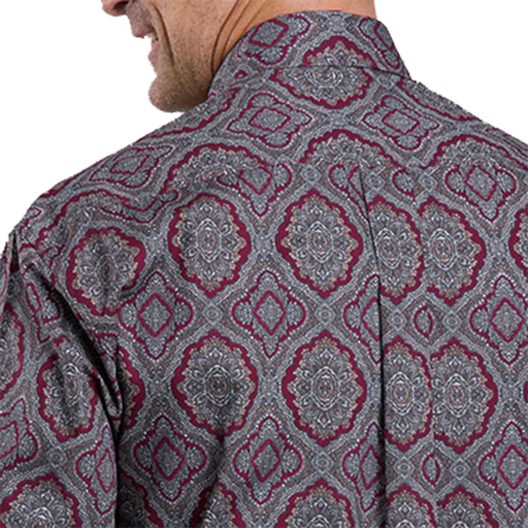Stetson Men's Medallion Paisley Long Sleeve Button Shirt - Image 2