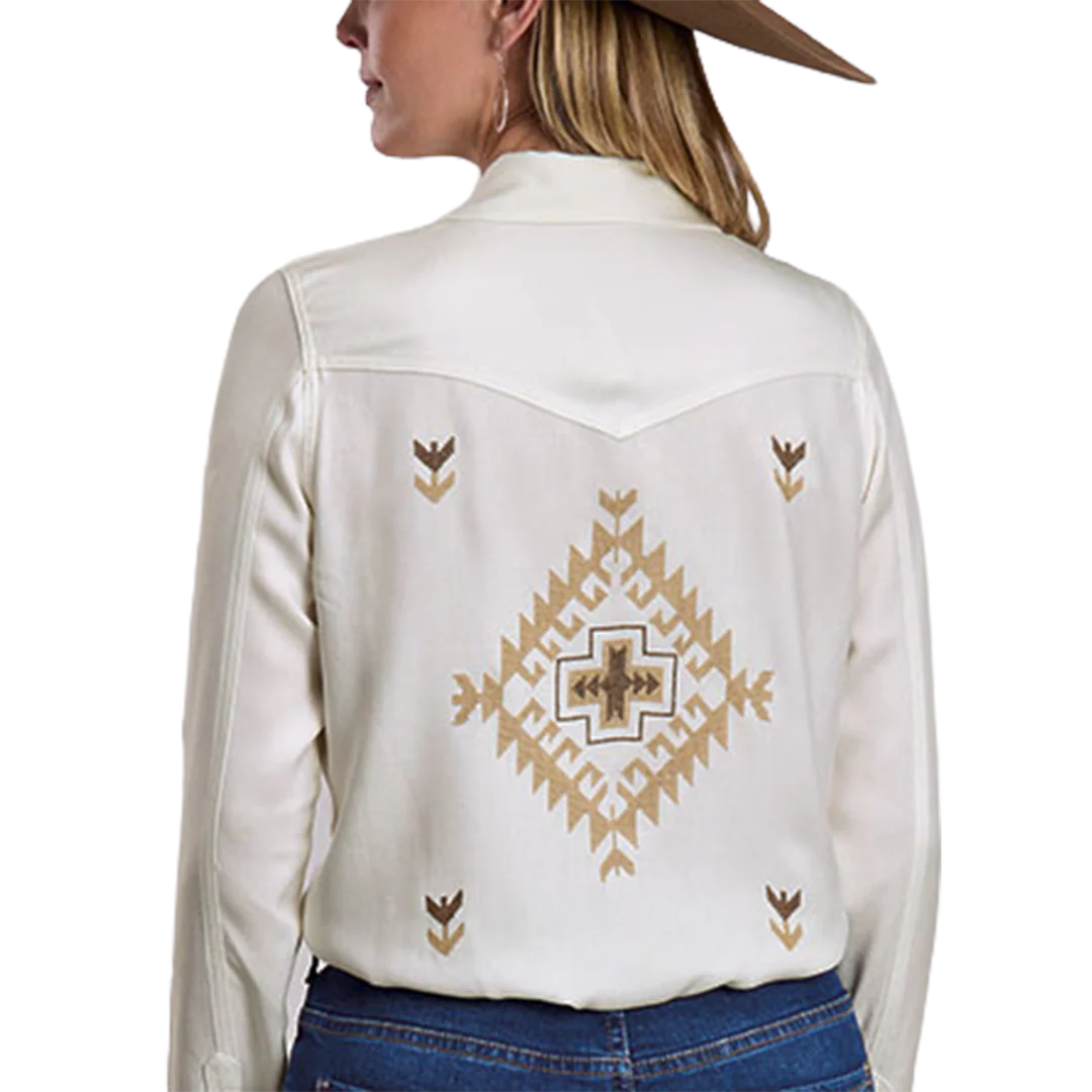 Stetson Women's Embroidery Long Sleeve Snap Shirt - Image 2