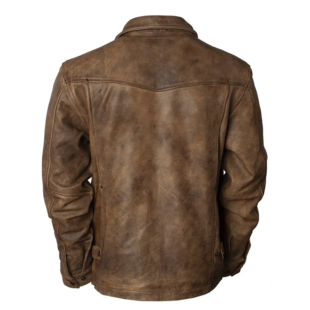 STS Ranchwear Men's Rifleman Leather Jacket - Image 2