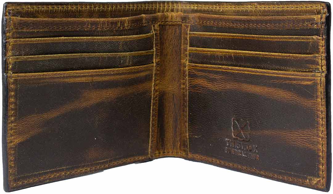 Twisted X Men's Distressed Leather Bi-Fold Wallet - Image 2