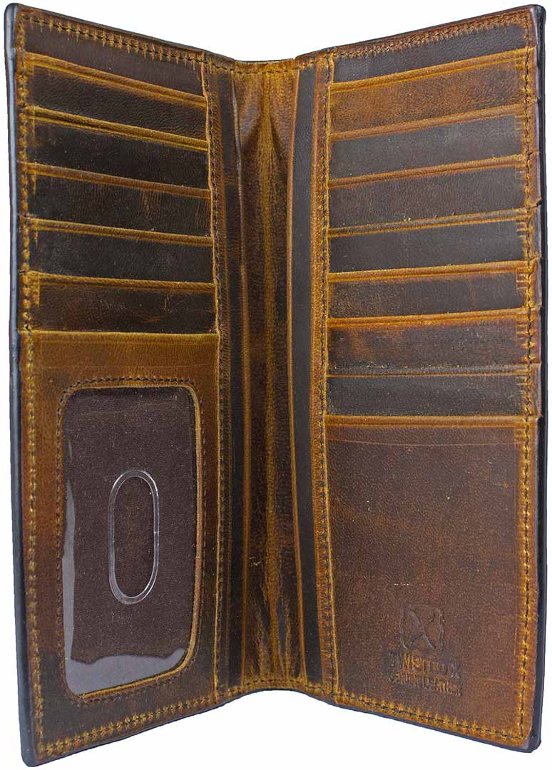 Twisted X Men's Distressed Leather Rodeo Wallet - Image 2