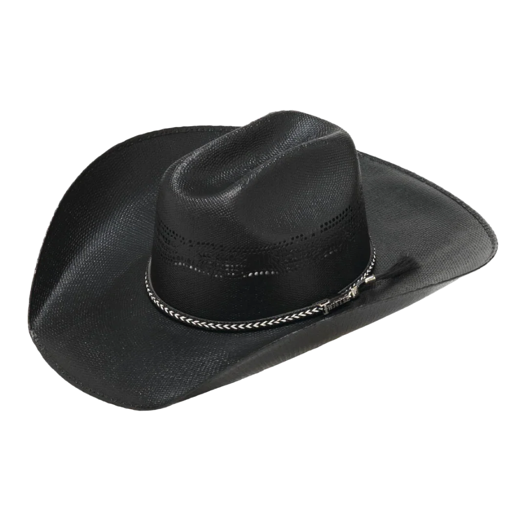 Twister Unisex Bangora Straw Cowboy Hat