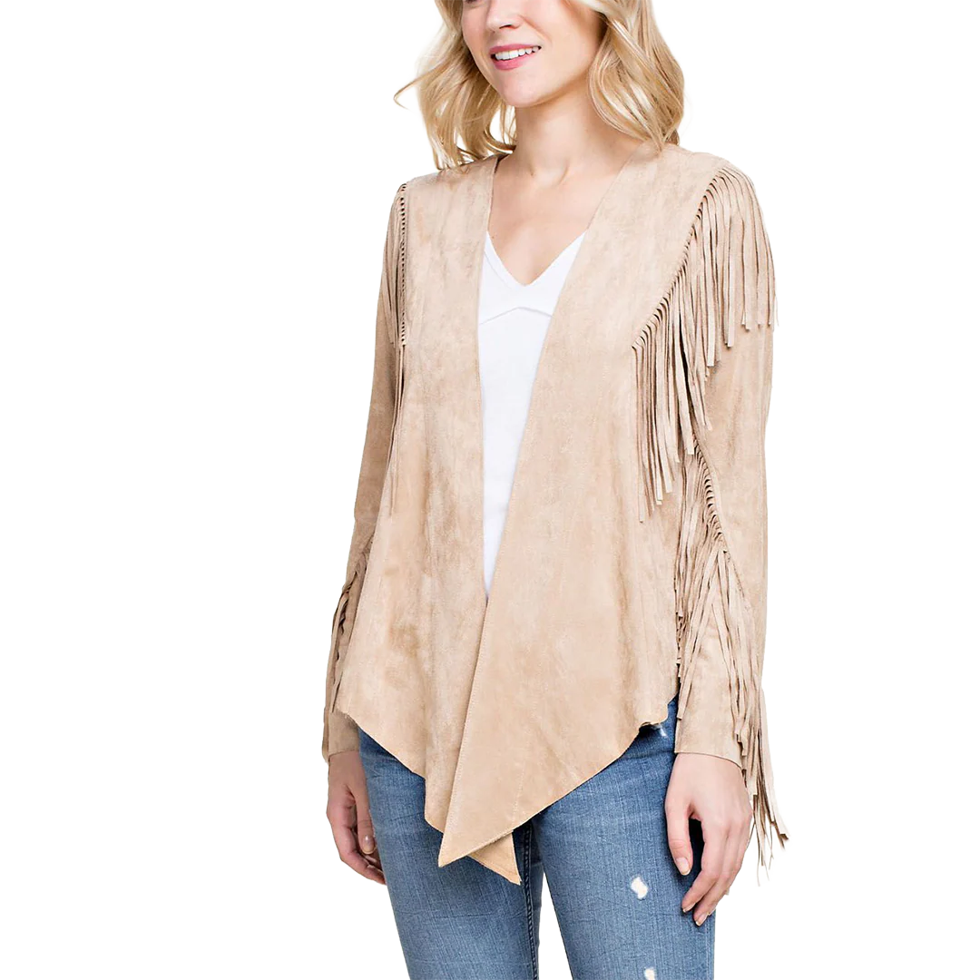 Vocal Women's Suede Fringe Jacket