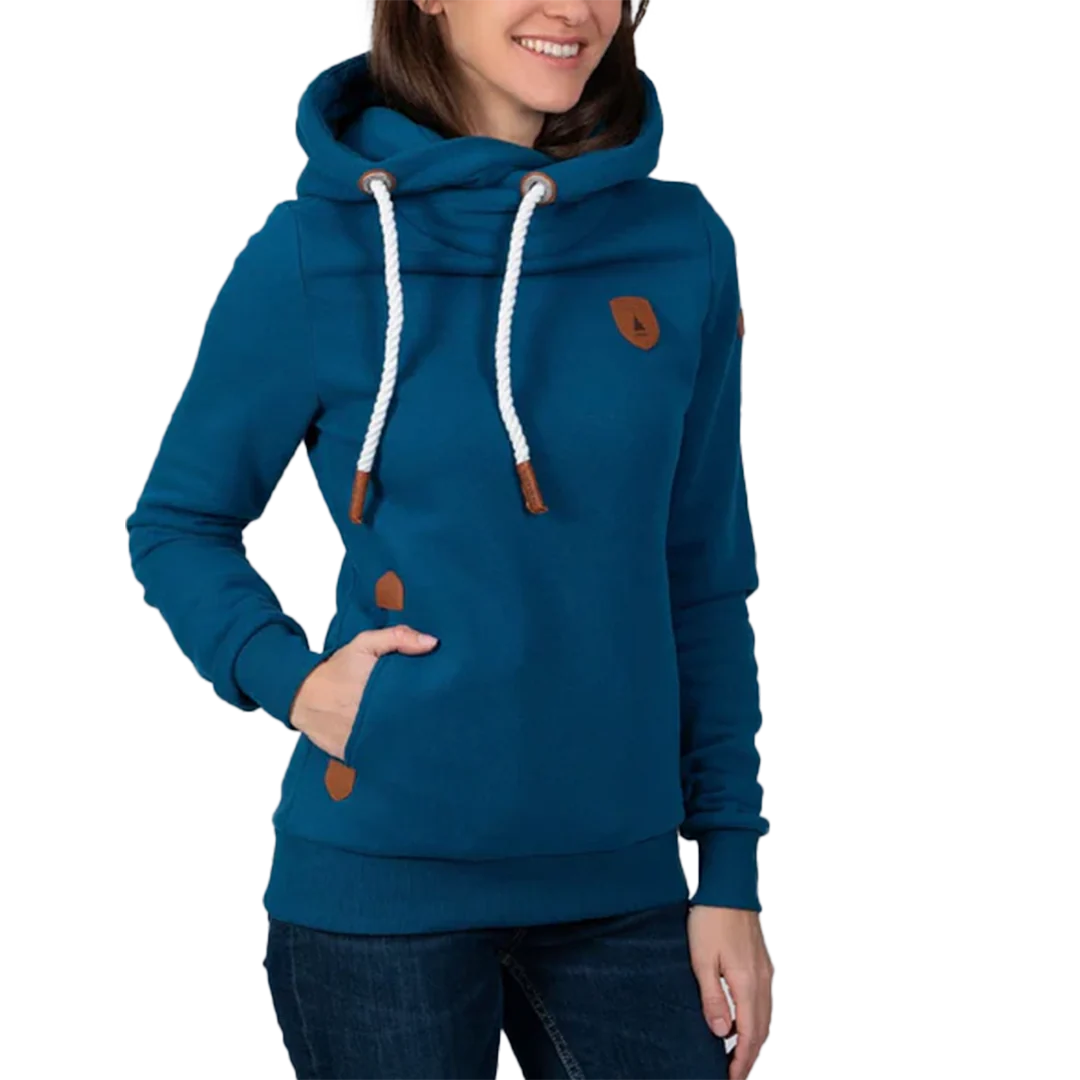 Wanakome Women's Athena Asymmetrical Zip Hoodie - Image 2