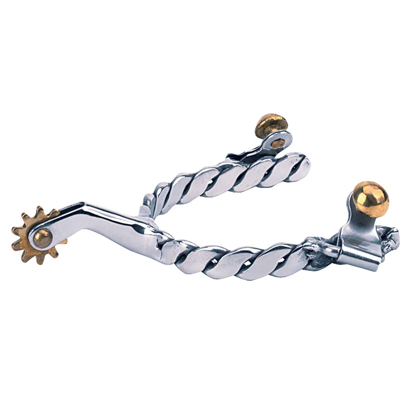 Weaver Twisted Band Roping Spurs - Image 2