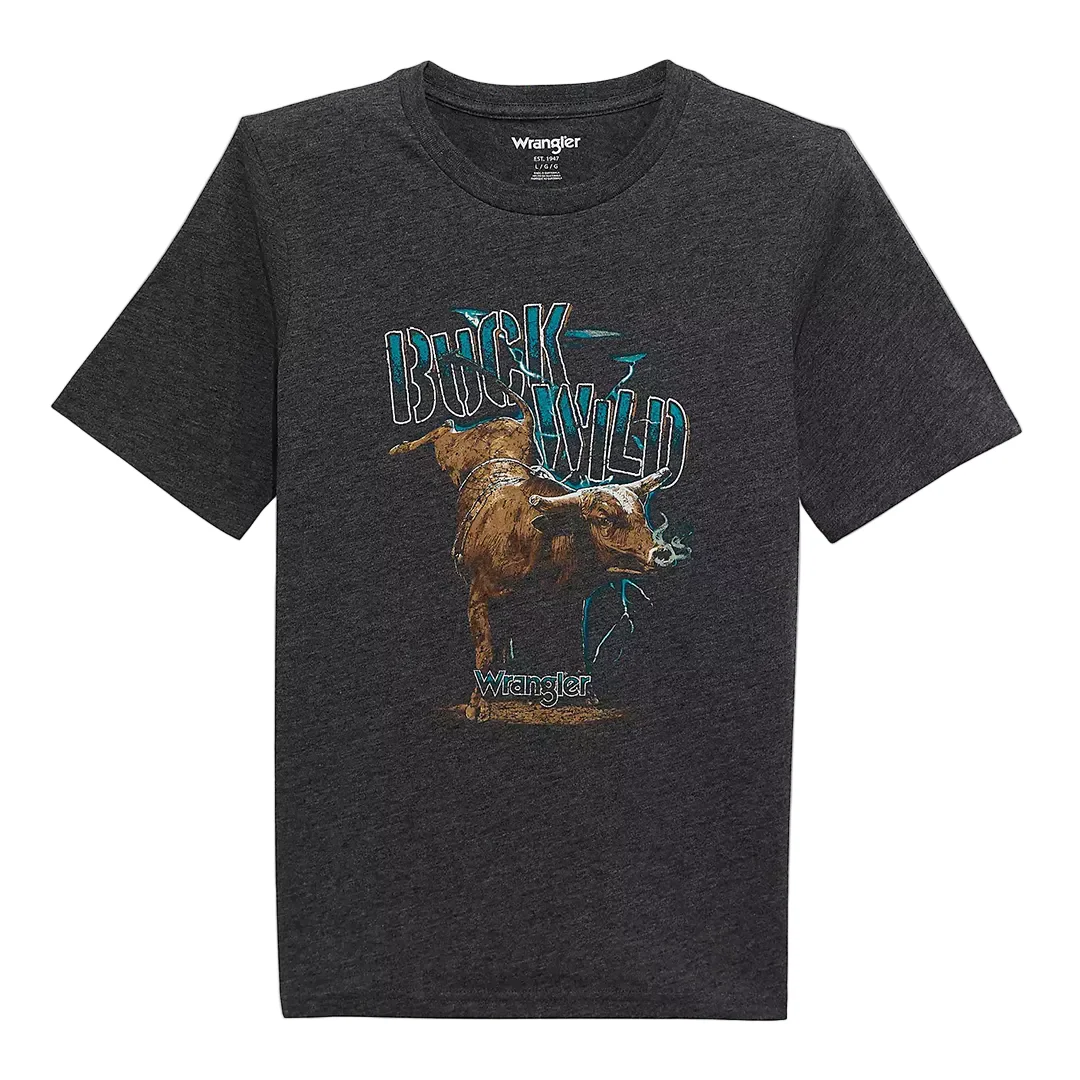 Wrangler Boys' Logo Front Graphic T-Shirt