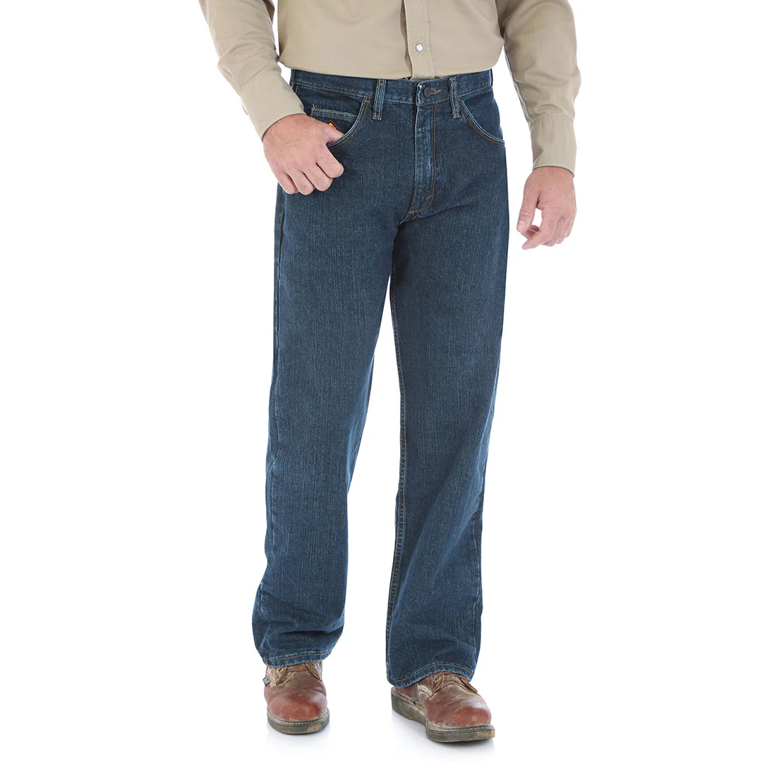 Wrangler Men's Flame Resistant Relaxed Fit Jeans - Image 3