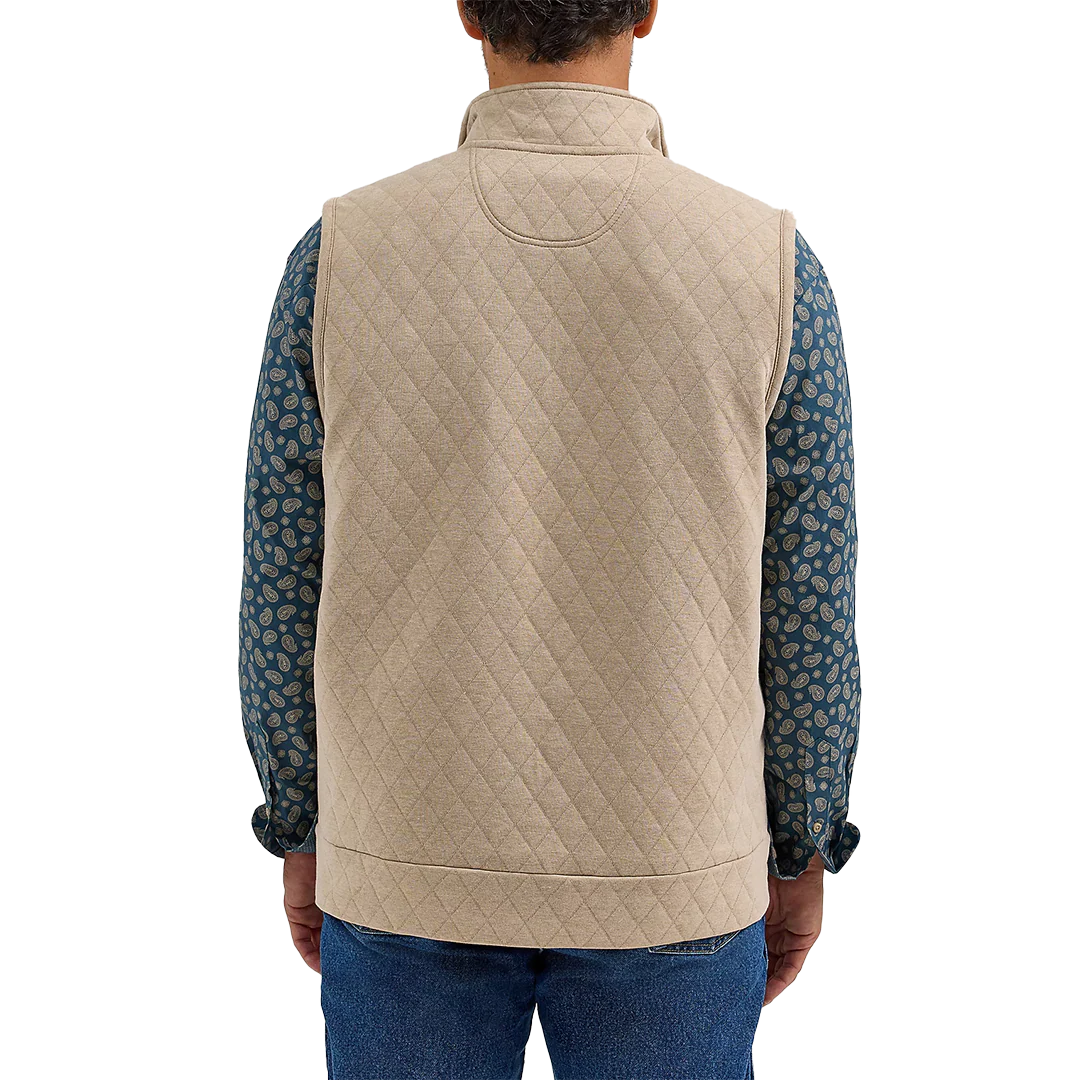 Wrangler Men's George Strait Zip Front Solid Knit Vest - Image 5