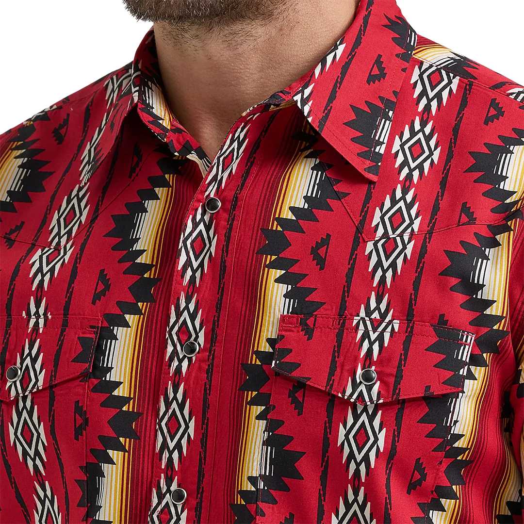 Wrangler Men's Checotah Long Sleeve Snap Shirt - Image 3