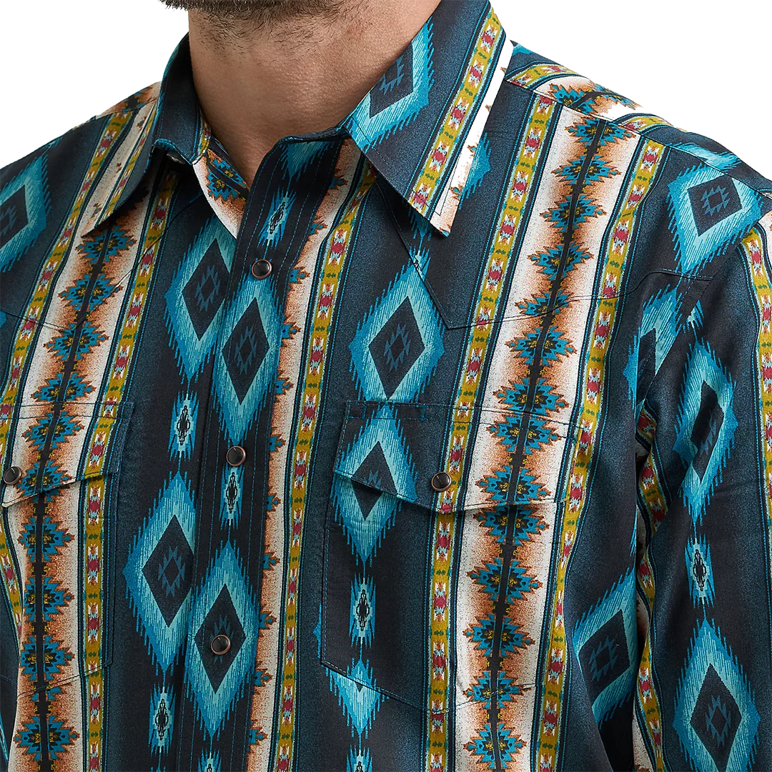 Wrangler Men's Checotah Long Sleeve Snap Shirt - Image 3