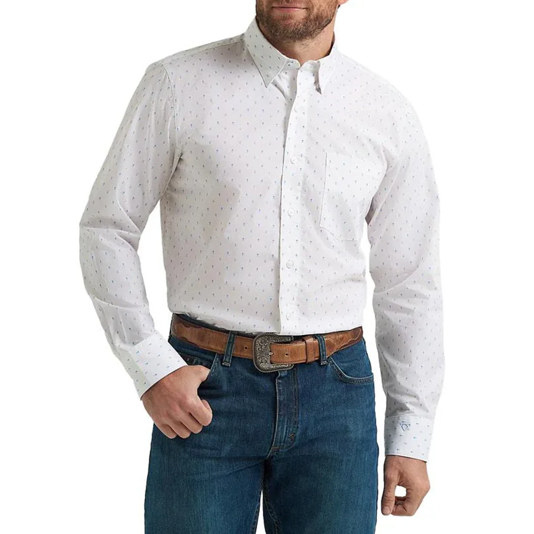 Wrangler Men's Cody Johnson Long Sleeve Button Shirt