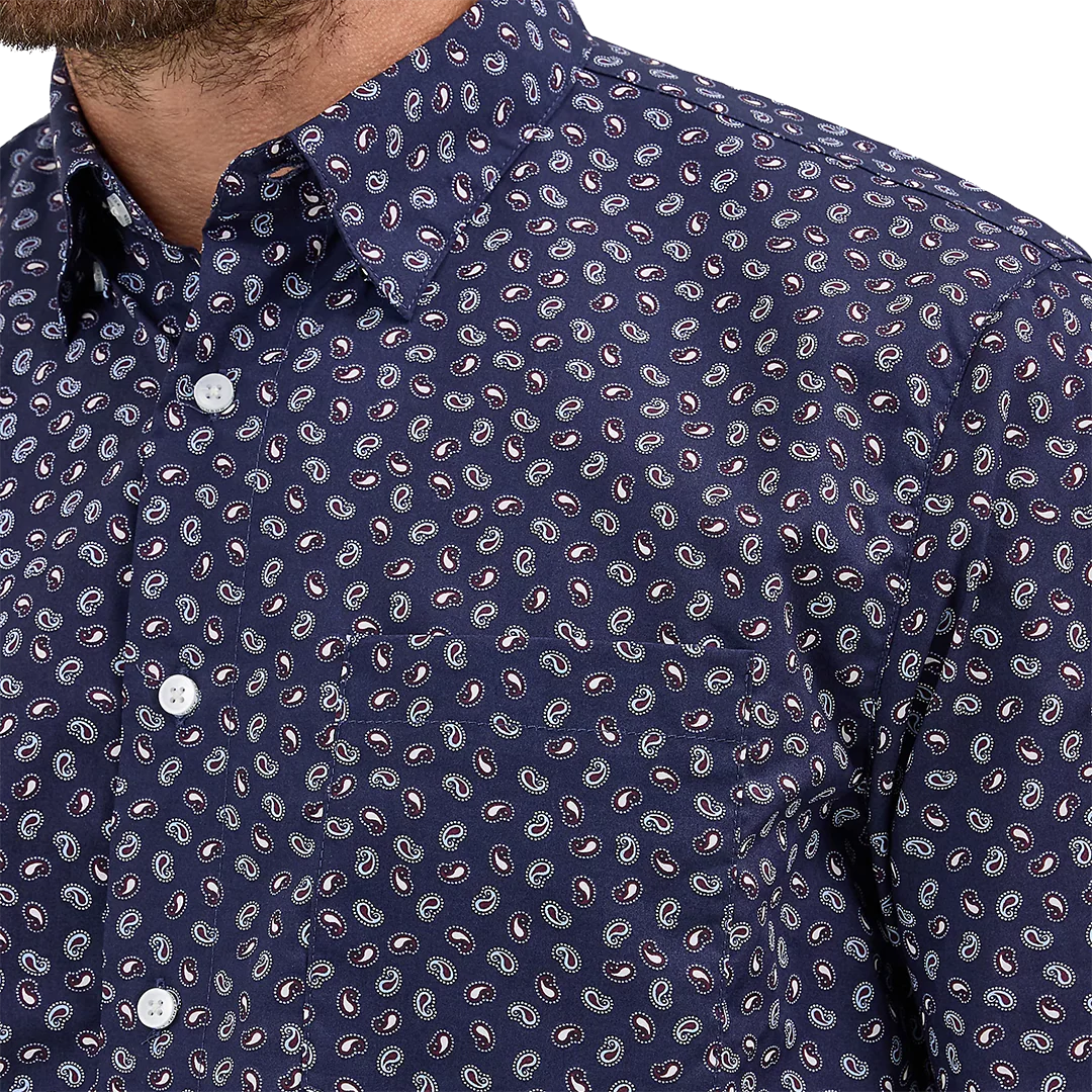 Wrangler Men's Cody Johnson Long Sleeve One Pocket Button Down Shirt - Image 3