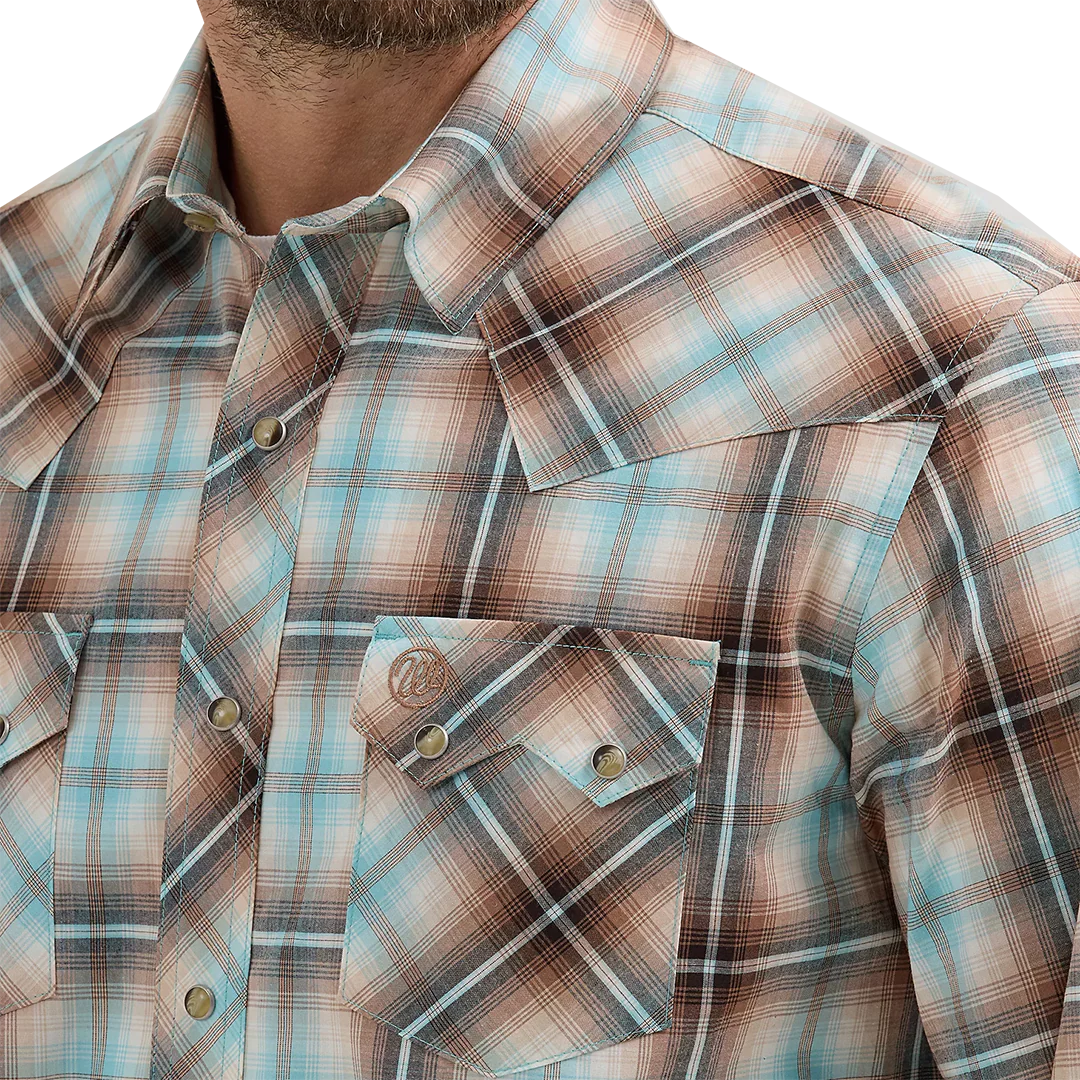 Wrangler Men's Retro Long Sleeve Snap Shirt - Image 3