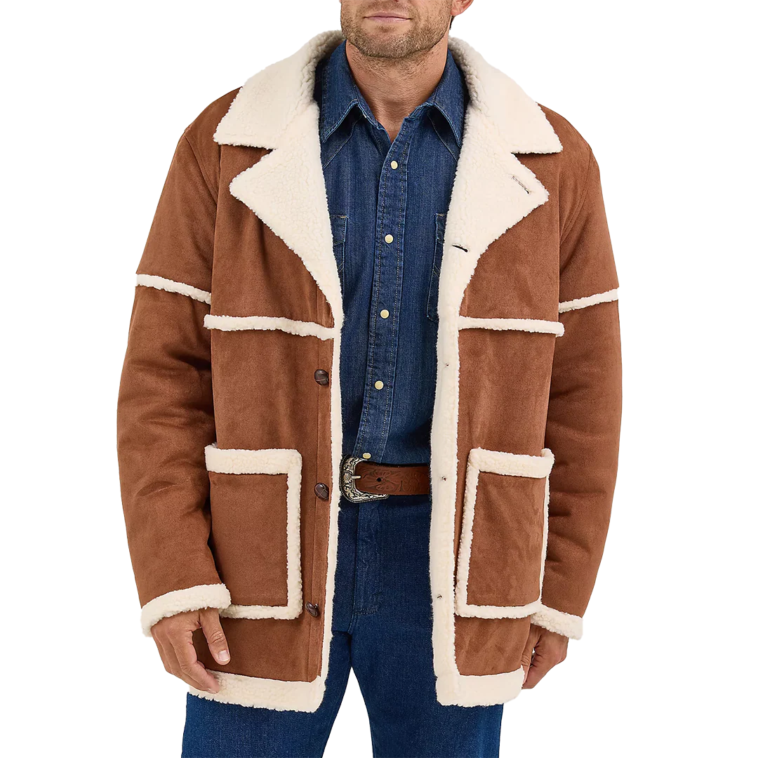Wrangler Men's Sherpa Contrast Cowboy Jacket