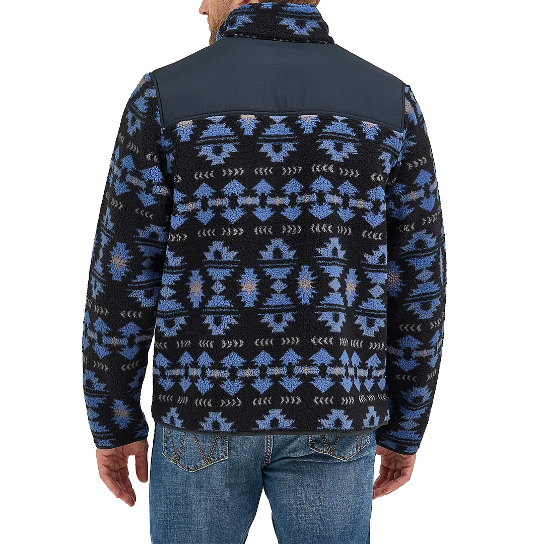 Wrangler Men's Zip Front Lightweight Ripstop Yoke Sherpa Jacket - Image 2