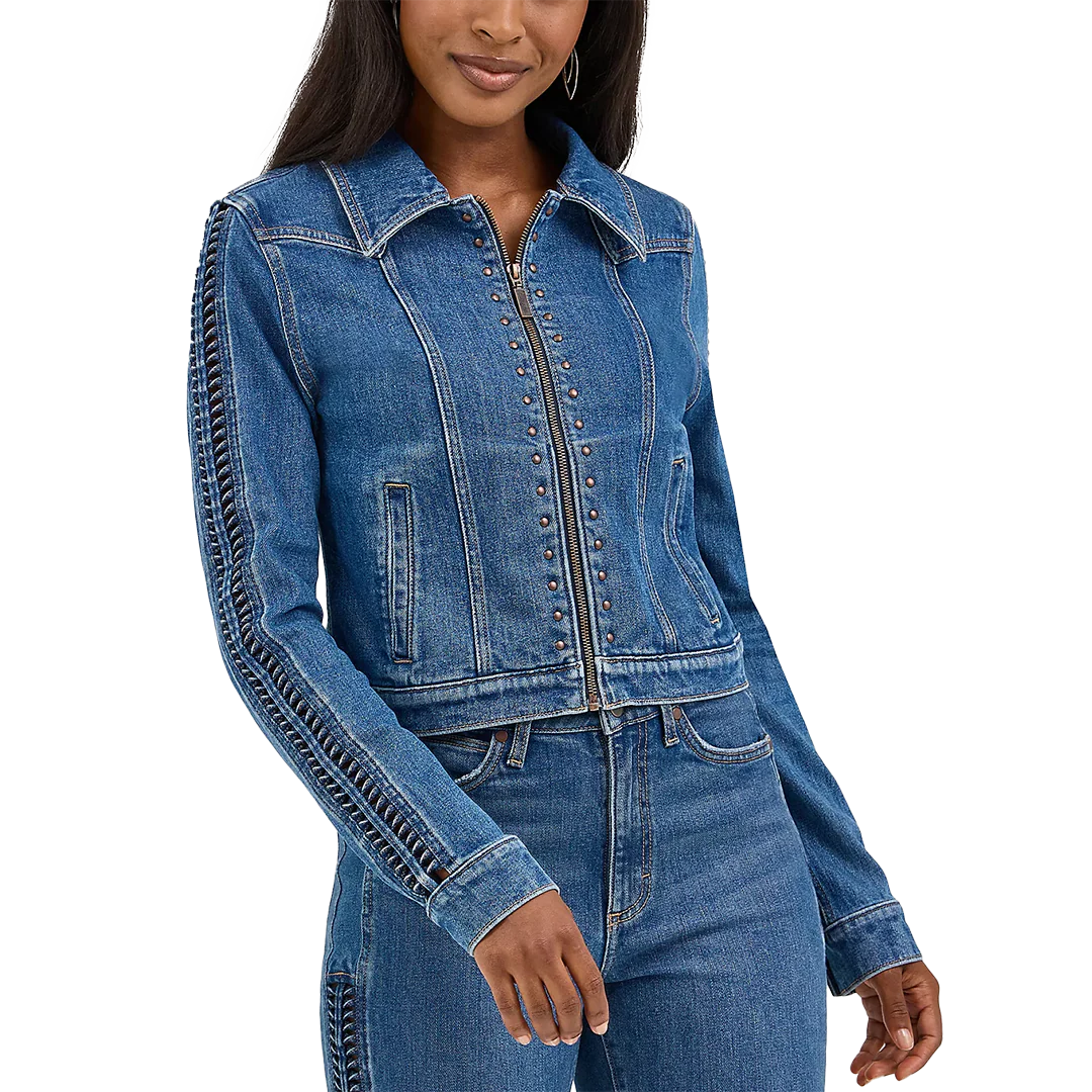 Wrangler Women's Braided Denim Jacket