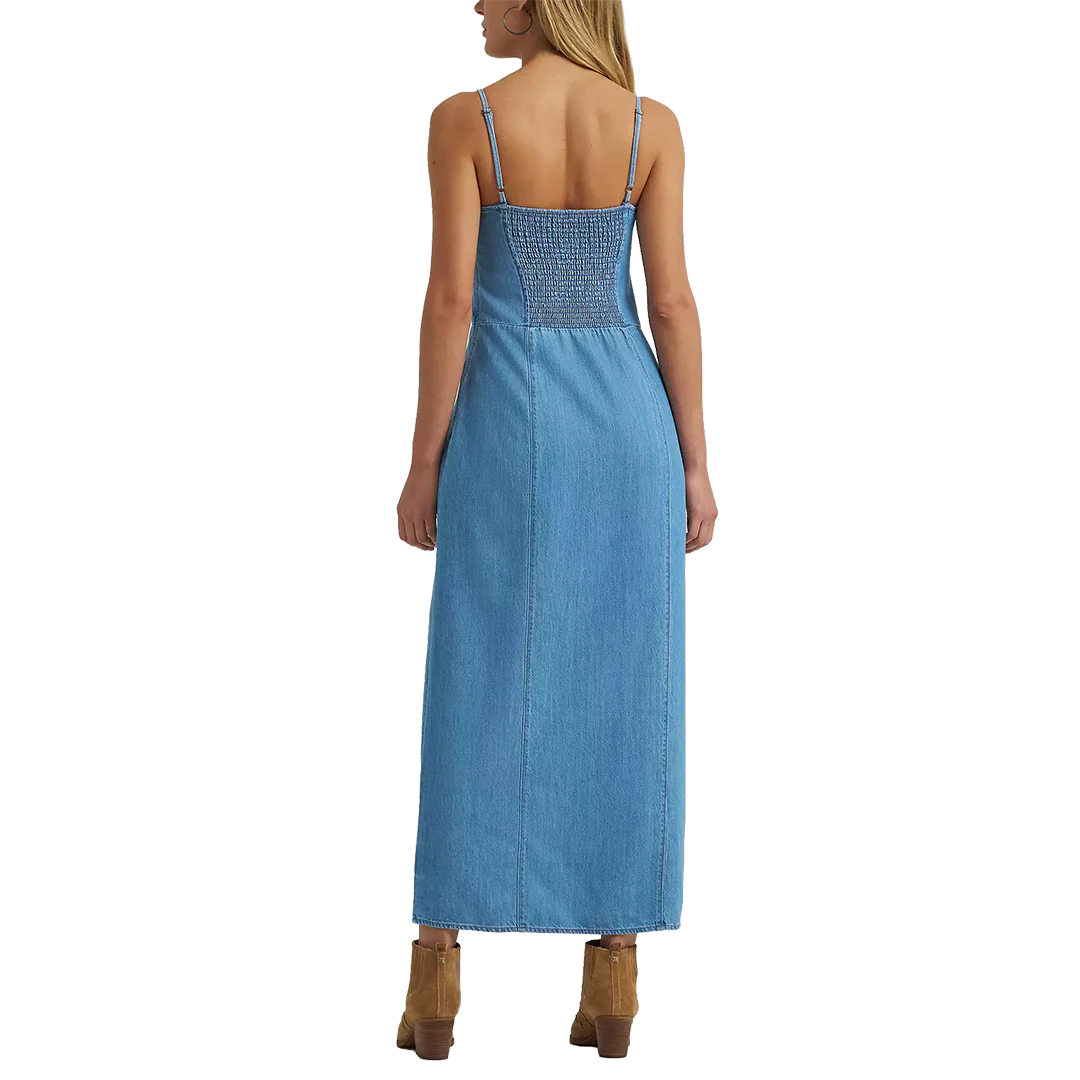 Wrangler Women's Denim Slit Front Maxi Dress - Image 2