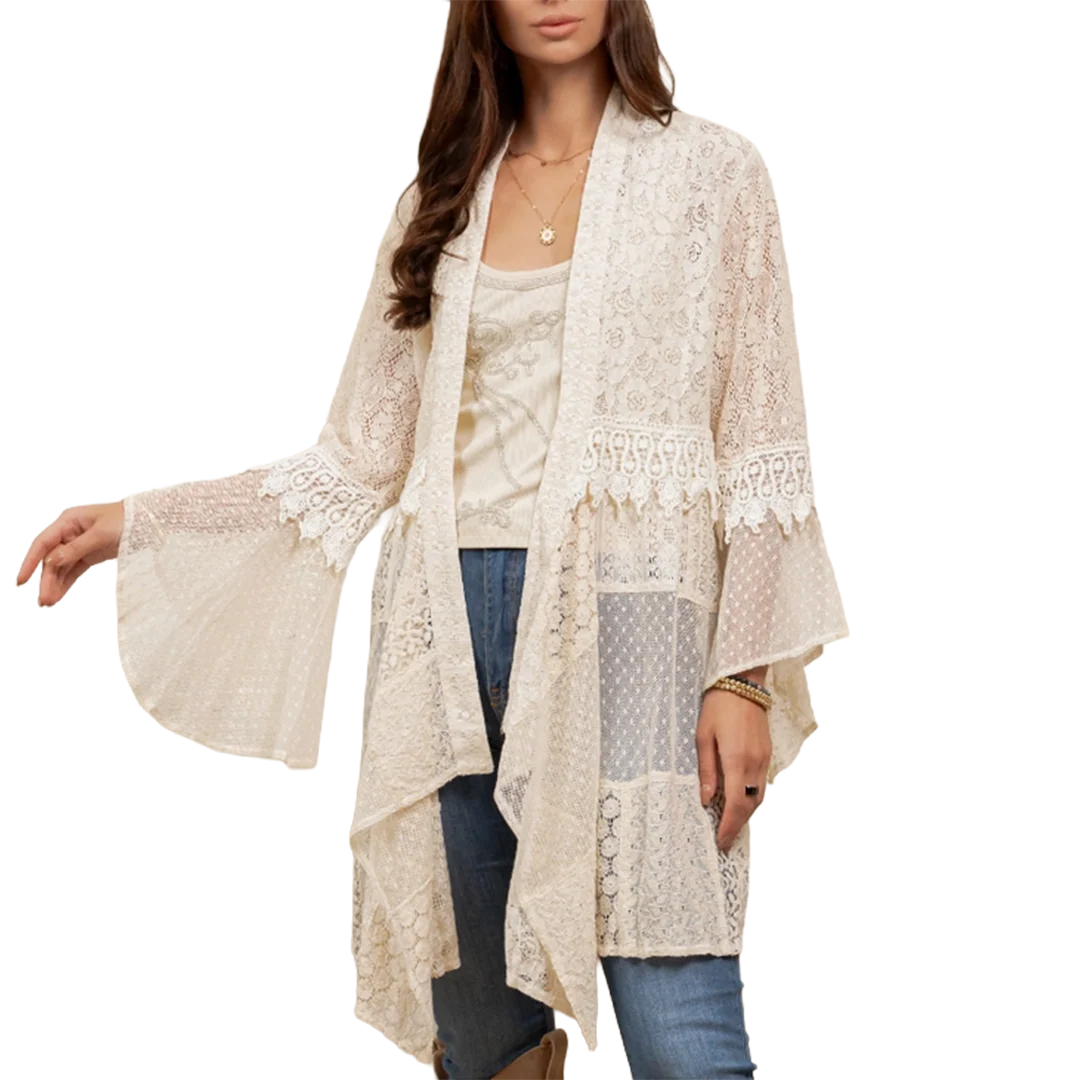 Young Threads Women's Lace Duster